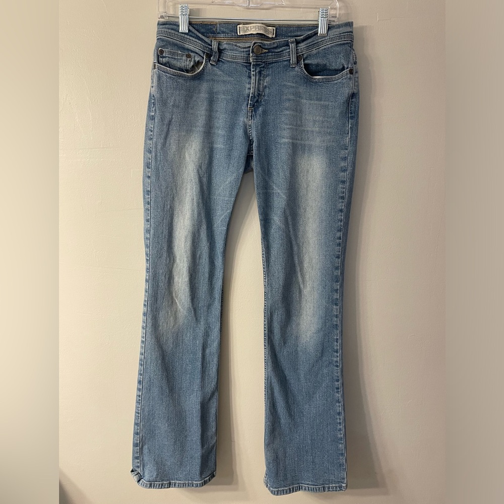 Express Jeans Women's Light Blue Wash Size 10 Regular Jeans